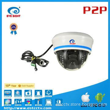 Megapixel HD COMS P2P IR-CUT  Dome IP Surveillance Camera